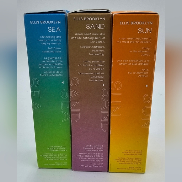 3x Ellis Brooklyn Sand Sea And Sun Fragrance Body Mist 1.69 Fl oz 50ml - Picture 3 of 7
